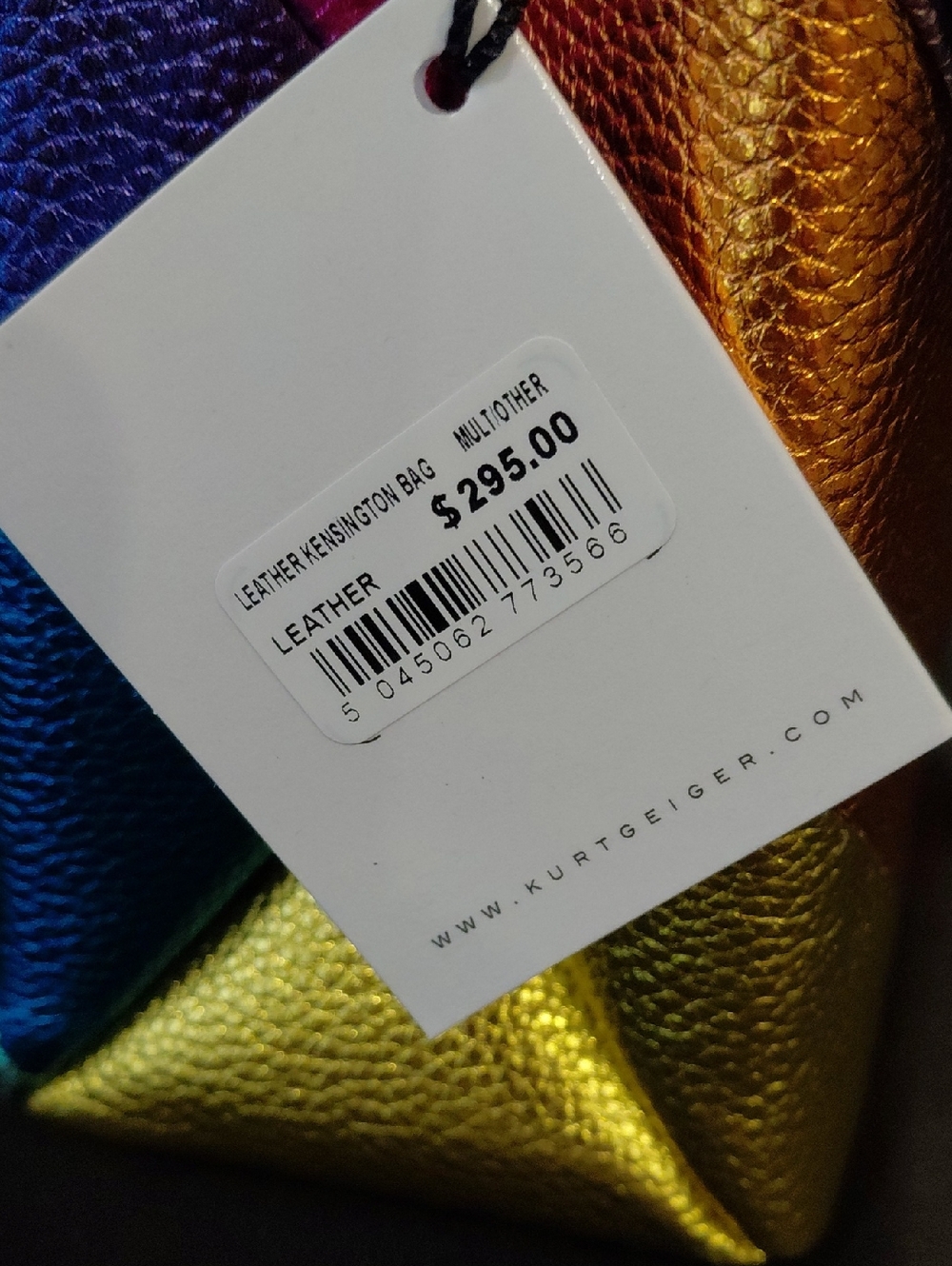 KURT GEIGER KONDON LARGE RAINBOW KENSINGTON SATCHEL - Picture 7 of 12